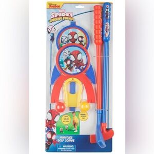 NWT Spidey and Friends Kids Mini Golf Set
